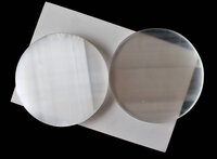 Selenite Plate, White Round Plain Selenite Charging Plate