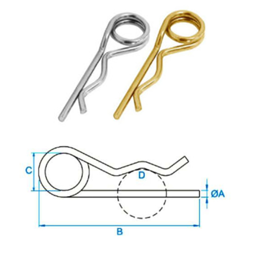Double R Pin - Hair Pin and Grip Pin