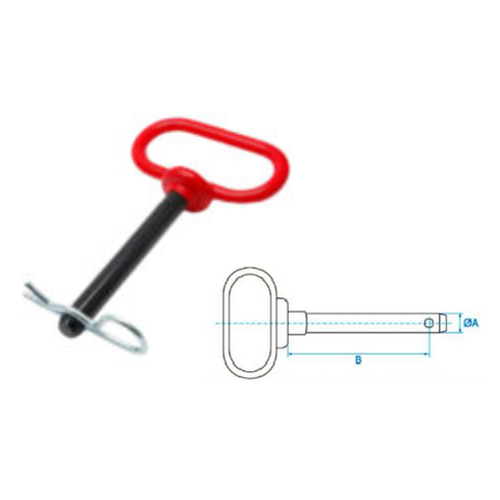 Red Handle Hitch Pin