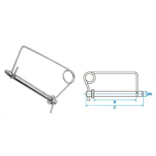 WIre Lock Hitch Pin