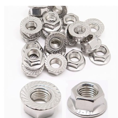 Flange Nuts - Color: Silver