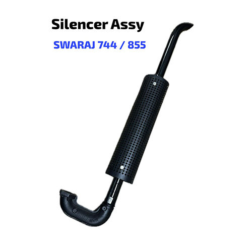 Polished Swaraj 744 855 Silencer Assembly