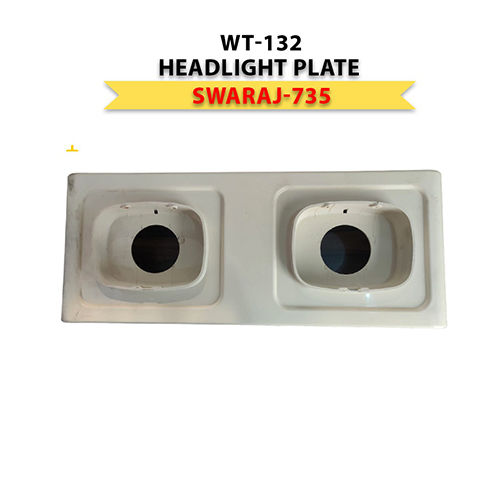 Polished Wt-132 Swaraj-735 Headlight Plate