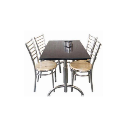 4 Seater Stainless Steel Dining Table