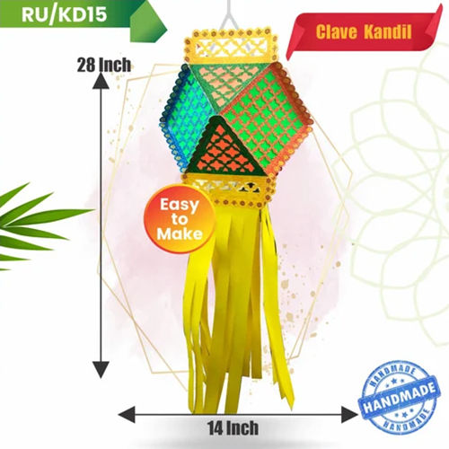 Multicolor Ru-kd15 Clave Diwali Kandil