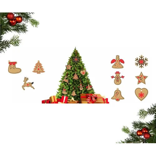 Christmas Tree Decoration Wood Hanger