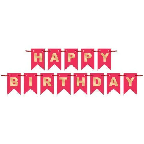 Foil Big Happy Birthday Banner