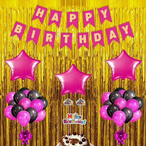 Any Color Happy Birthday Banner Theme Set