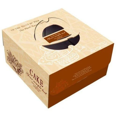 Matte Lamination Printed Cake Box