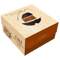 Printed Cake Box - Wood, Customized Size, Square Shape | Matte Lamination Finish, Ideal For Gifting