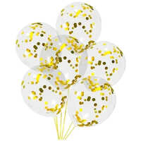 White & Golden Printed Balloons