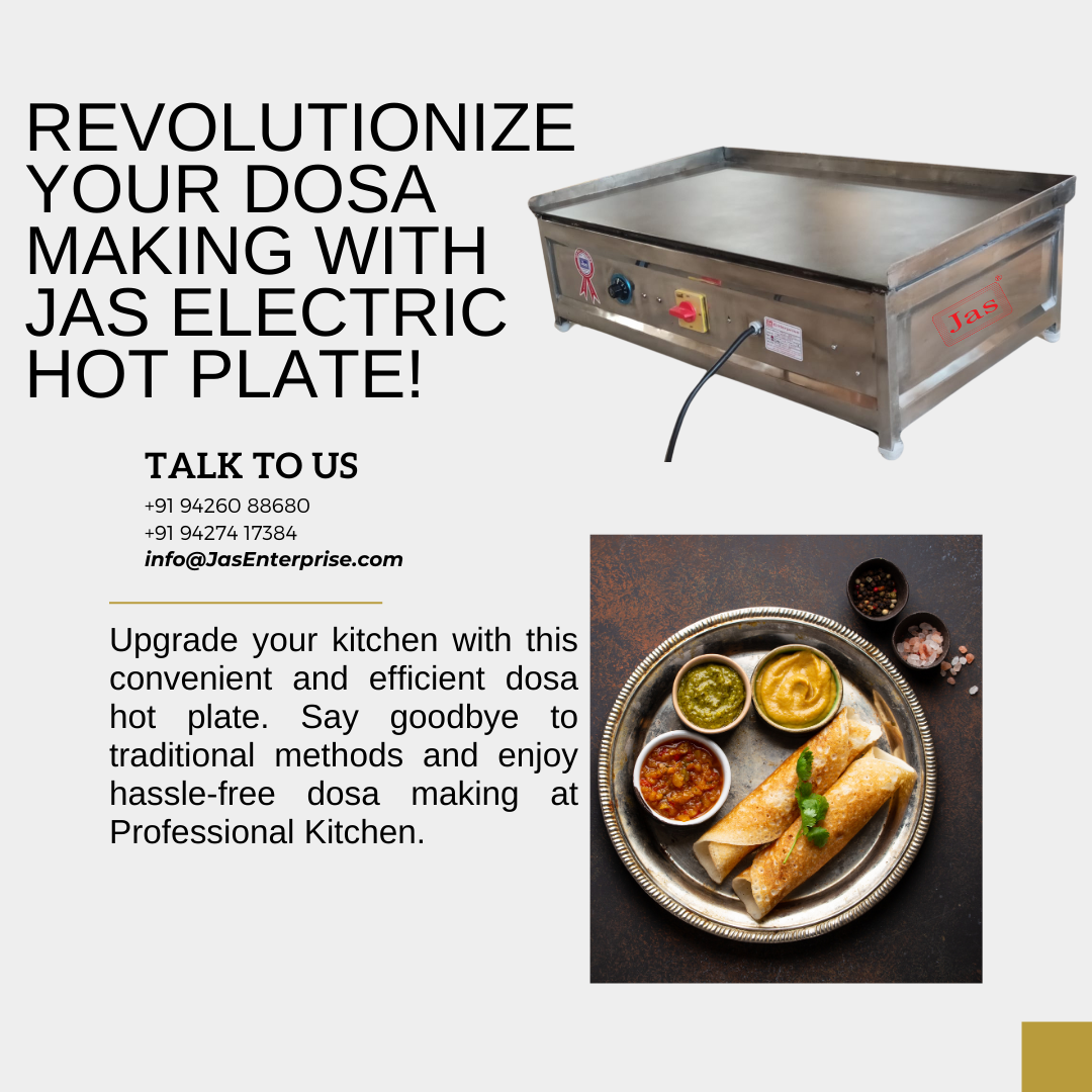 High-Quality Stainless Steel Dosa Bhatti - Electric/Gas Operated