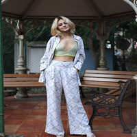 Multicolor Olio Linen Pants And Shirt