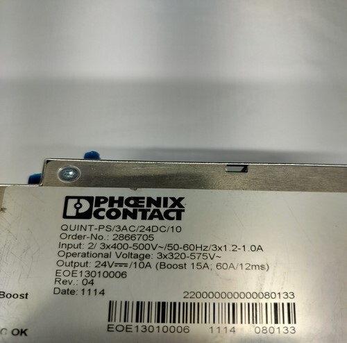 PHOENIX CONTECT QUINT-PS/3AC/24DC/10 POWER SUPPLY
