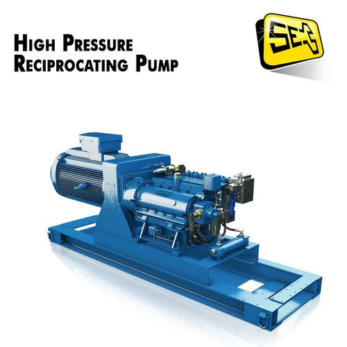 Blue High Pressure Reciprocating Pump