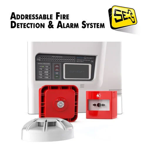 White And Red Addressable Fire Detection & Alarm System