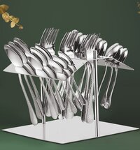Cutlery Set With Stand - Color: Stainless Steel