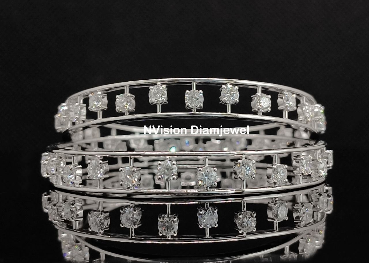 The Sparkling Milestone Ladder Lab Grown Diamond Bangles