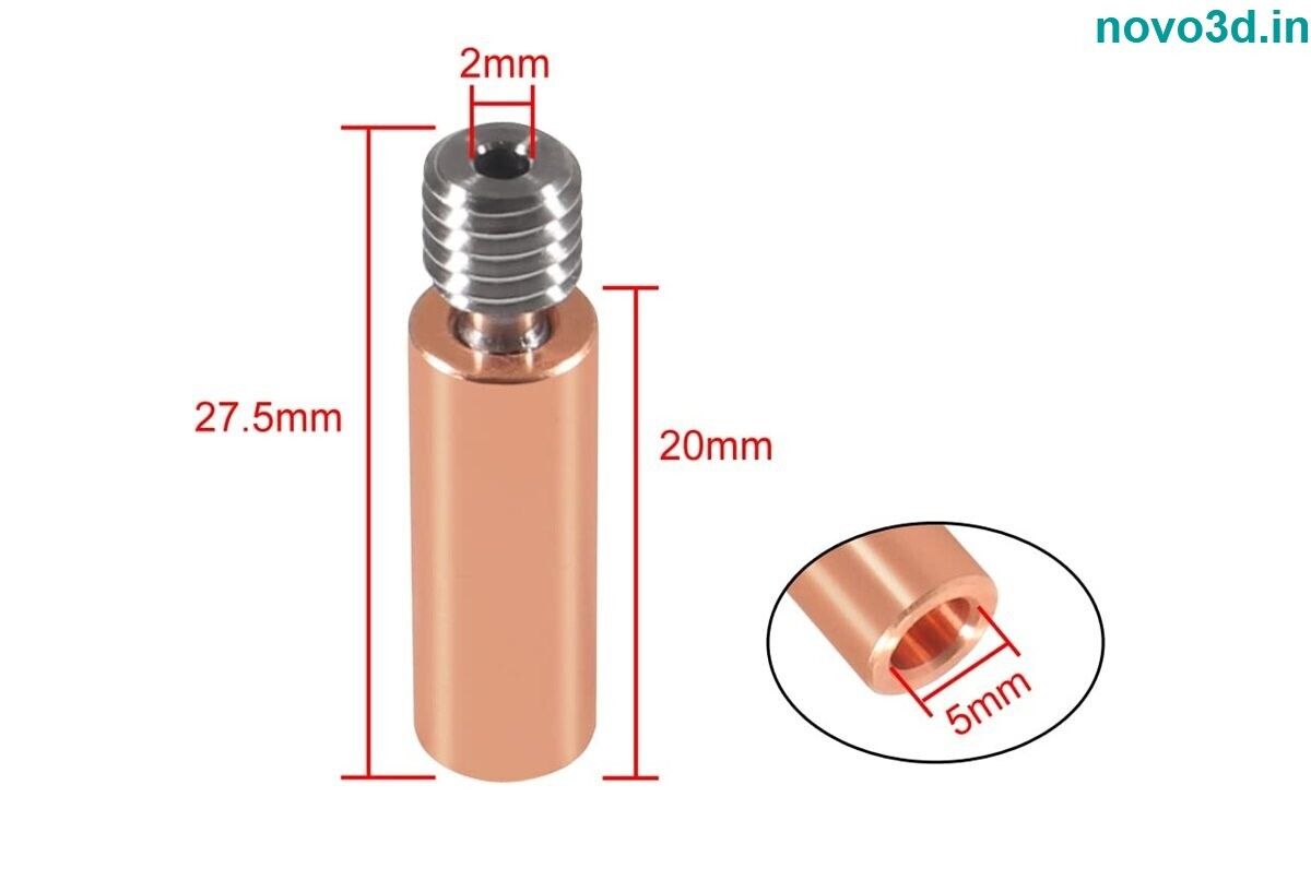 CR10 Bimetal Heatbreak All Metal Smooth Bi-Metal Copper Titanium Throat High Temperature