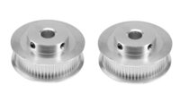 Motor Pulley 60 Teeth 5mm/6.35mm/8mm/10mm Bore 6mm Belt Motor Pulley For 3d Printer Machine - Color: Silver/white