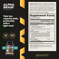 ONNIT Alpha Brain Premium Nootropic Brain Supplement, 90 Count