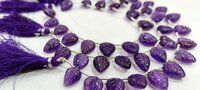 Natural Gemstone Hand Carved Leaf Shape 8x12mm to 10x15mm per strand 8'' long