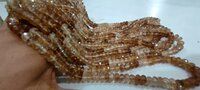 Natural Untreated Imperial Topaz 6-7mm Rondelle Faceted Beads Strand 10''long