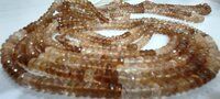 Natural Untreated Imperial Topaz 6-7mm Rondelle Faceted Beads Strand 10''long