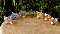 7 Chakra Stones Orgone Merkaba Set, 7 Chakras Crystals Gift Set