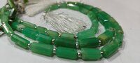 Natural Chrysoprase Tubelight  Shape 22 to 26mm Beads Sold Per Strand 8'' Long