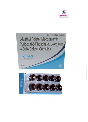 L Methyl Folate L Arginine Docosahexanoic Softgel Capsules