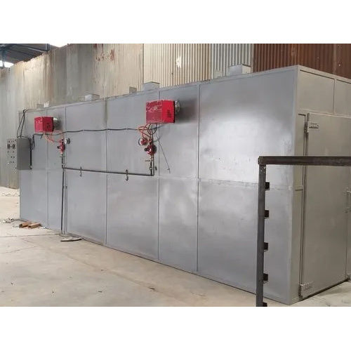 Silver Powder Coating Gas Oven