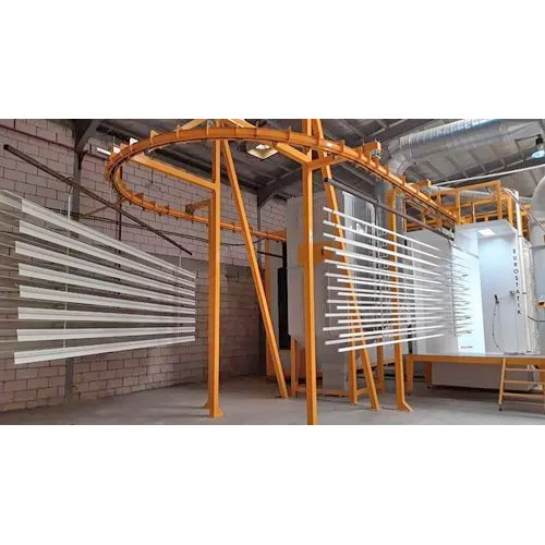Automatic Powder Coating Plant - Material: Aluminium