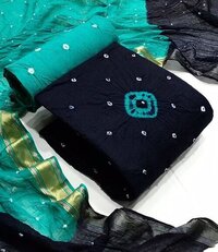 Fancy Salwar Suits - Color: Green & Black