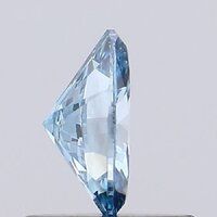 OVAL 0.5 ct FANCY VIVID BLUE VS1 IGI 610319805 Lab Grown Diamond