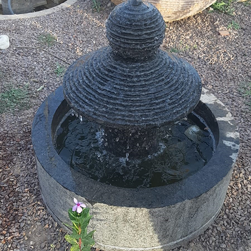 Black Marble Fountain For Outdoor
