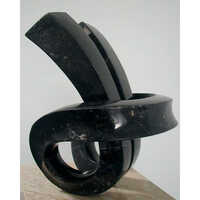 Black Large Marble Abstract Sculpture