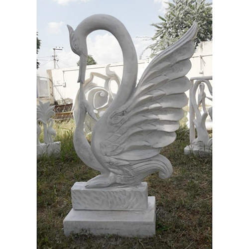 Stone Swan Statue For Garden