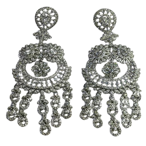 Silver Plating Cz Earing