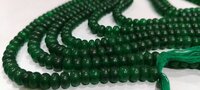 Green Jade Rondelle Gemstone Beads - 8mm, 8-inch Strand | Great Quality For Jewelry Making, Ideal For Necklaces, Earrings, And Bracelets