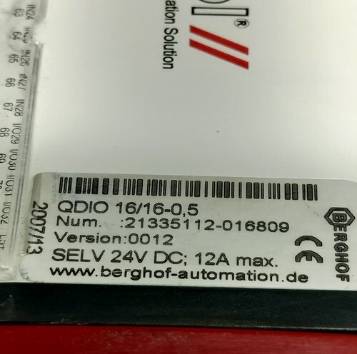 BERGHOF QDIO 16/16-0,5 DIGITAL EXTENSION MODULE
