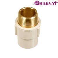 1x3-4 Inch CPVC Brass MTA - CPVC Material, 1" x 3/4" Size, Multicolor Finish | Elegant Round-Shaped Plumbing Fitting, Warranty Included