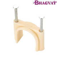 1x1-4 Inch Cpvc Plastic Nail Clamp - Cpvc Material, 1-1/4 Inch Size, Multicolor Round Shape | Rust-resistant, Easy To Use, Warranty Included