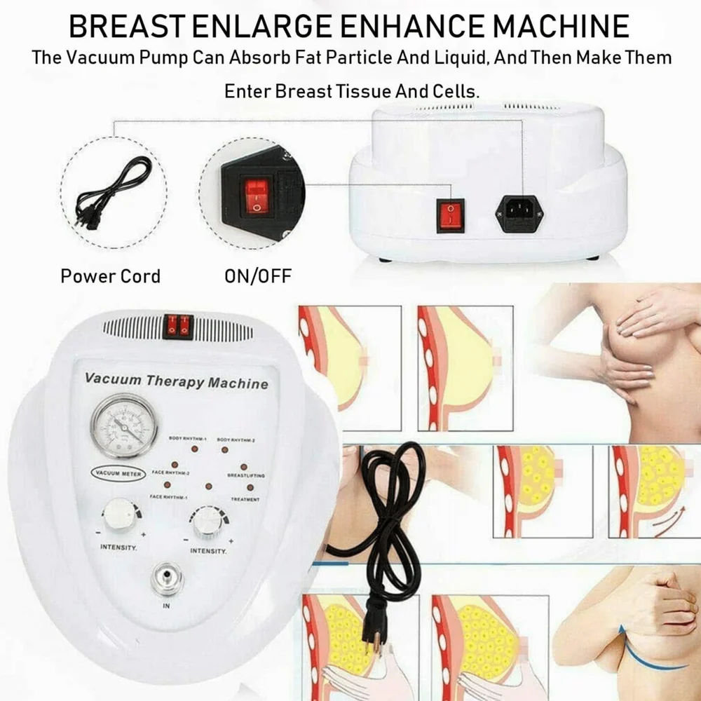 ABS Plastic Vacuum Scraping Cupping Therapy Machine chest Enlargement