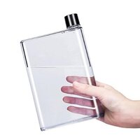 Note Book Portable Water Bottle - Bpa-free Plastic, 420ml Capacity | Slimline Flat Design, Leak-proof, Easy To Clean For Travel & College Use