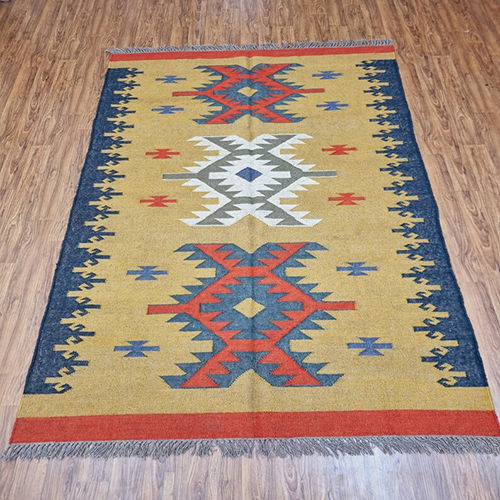 Handwoven Wool Jute Rug