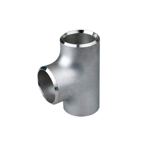 Stainless Steel Pipe Tee - Silver Finish, ASME & ASTM Standards | Durable Material with Warranty