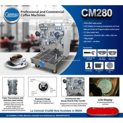 Semi-Automatic Carimali Cm280 1Grp Coffee Machine