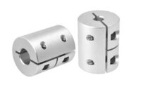 Aluminium Rigid Coupling 6.35x5mm High Quality Shaft Coupling For 3d Printer - Aluminium Alloy, 6.35mm Bore X 5mm Bore, 19mm Outer Diameter, 25mm Length, Metallic Silver