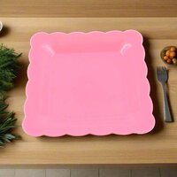 SQUARE PLASTIC DINNER PLATE SNACKS / BREAKFAST